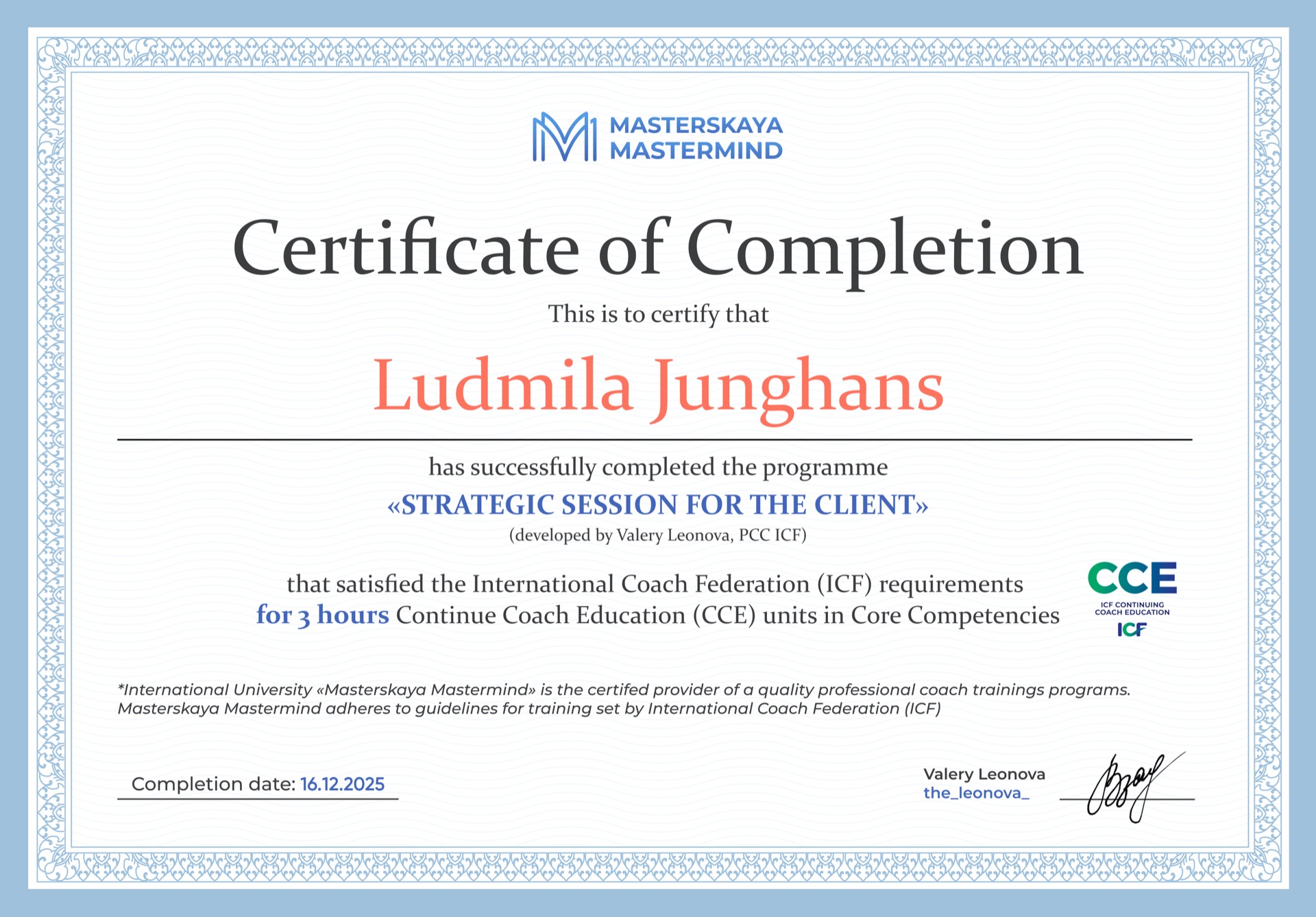 Strategie Sessions Moderatorin – Ludmila Junghans